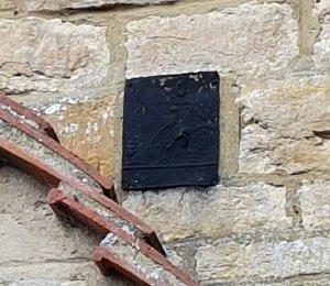 Fire plaque on a residential house