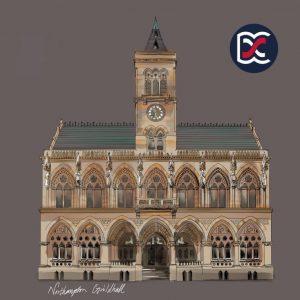 Northampton Guildhall Illustration