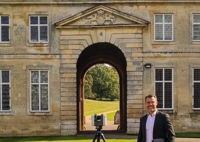 David Cosby Surveying The Stables at Boughton House